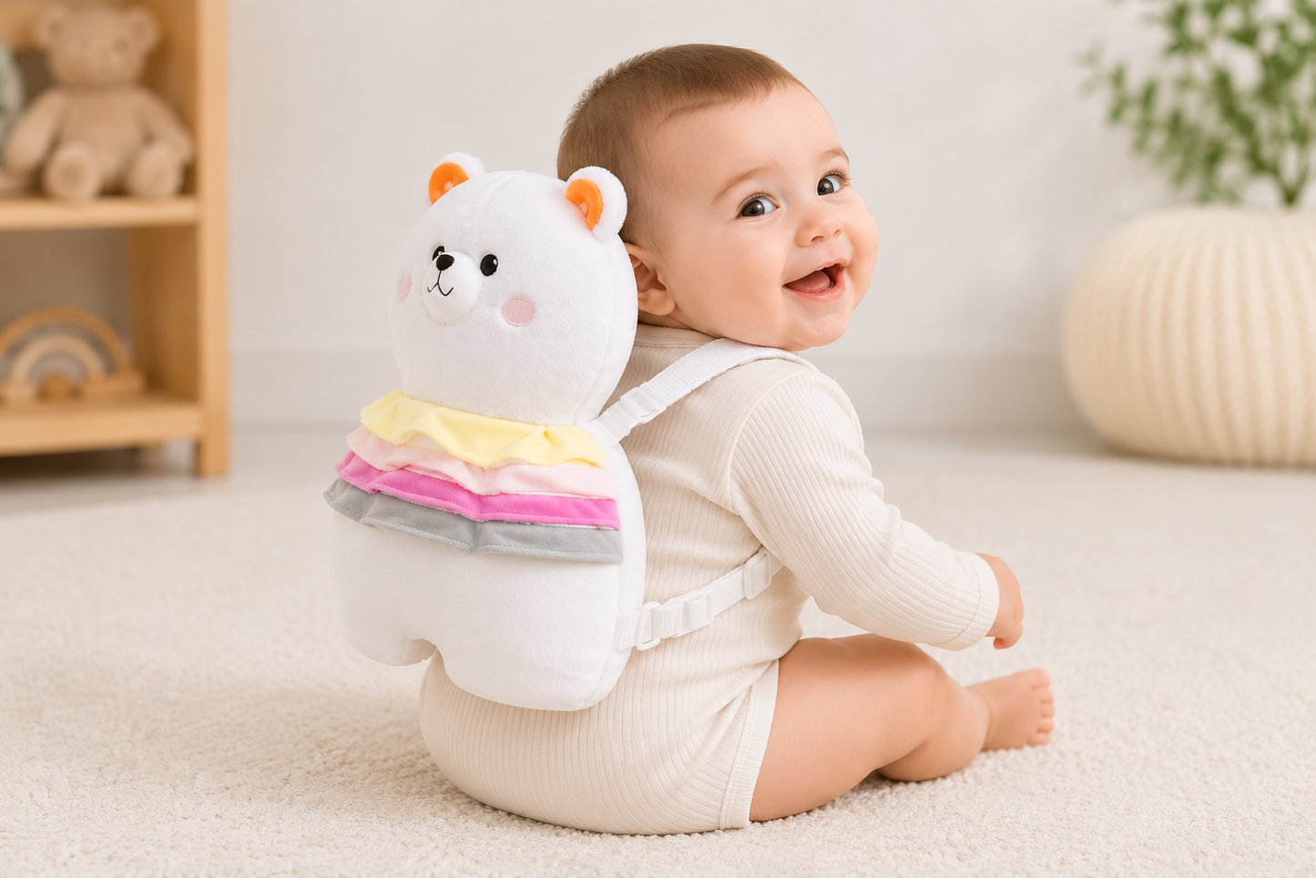 Baby Head Protector Backpack — Anti-Fall Safety Cushion