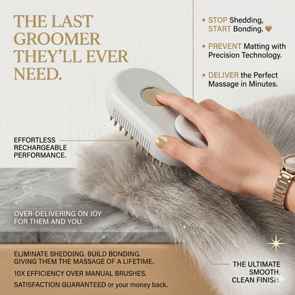 SteamGroom™ 3-In-1 Pet Brush