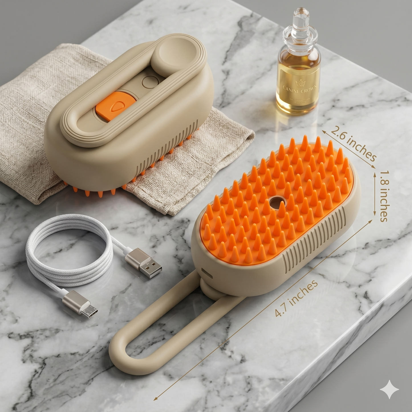 SteamGroom™ 3-In-1 Pet Brush